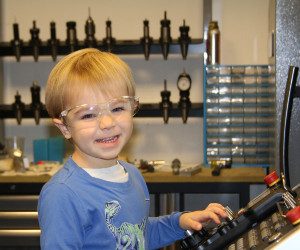 Young CNC Machinist in the making